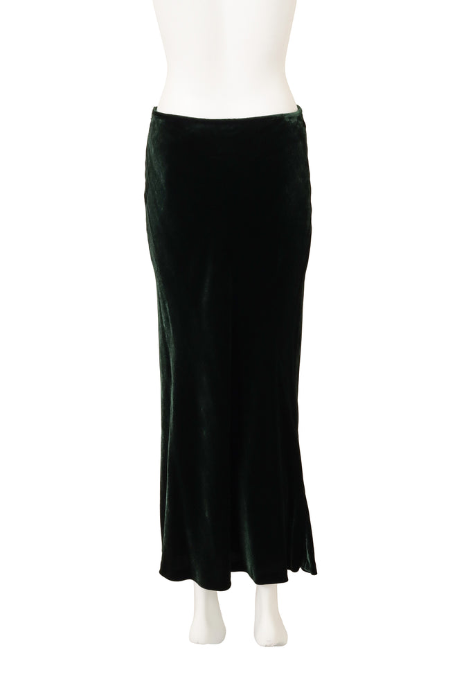 Vintage Ralph Lauren Velvet Maxi Skirt on mannequin back @ Recess LA