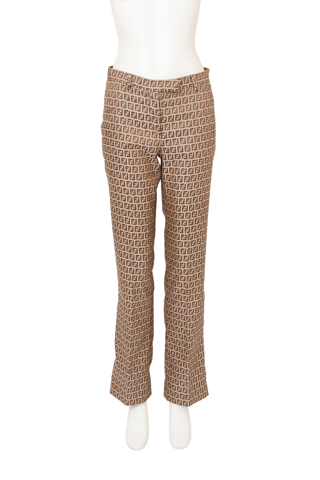 Vintage Fendi Zucca Monogram Slim Trouser on mannequin @ Recess LA
