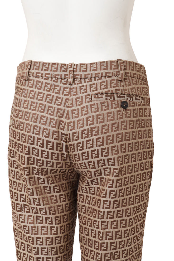 Vintage Fendi Zucca Monogram Slim Trouser on mannequin close @ Recess LA