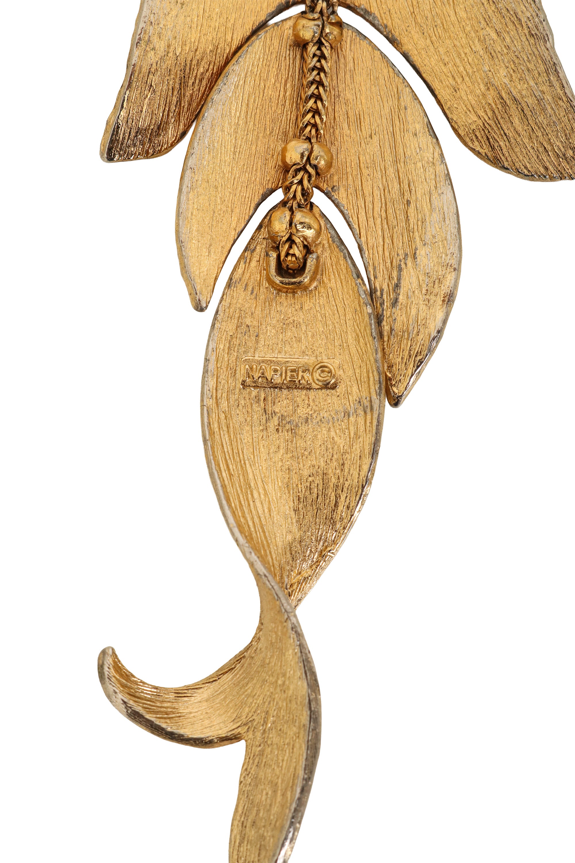 Fish Hook Pendant Necklace by Napier logo @ Recess LA