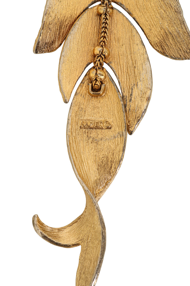Fish Hook Pendant Necklace by Napier logo @ Recess LA