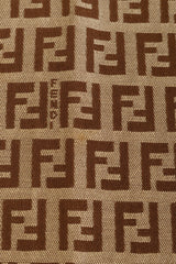Vintage Fendi Zucca Monogram Slim Trouser stain close @ Recess LA