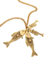 Fish Drop Chain Necklace close @ Recess LA