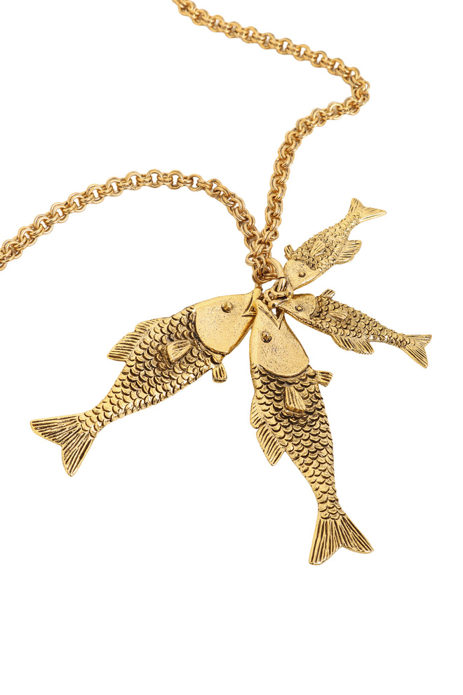 Fish Drop Chain Necklace close @ Recess LA