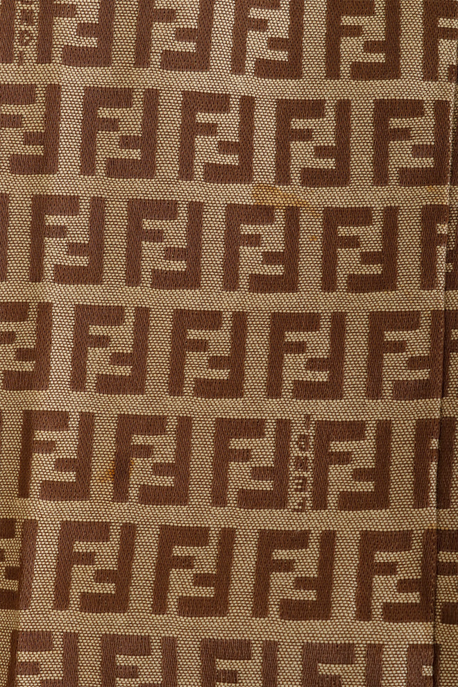 Vintage Fendi Zucca Monogram Slim Trouser stain 3 @ Recess LA