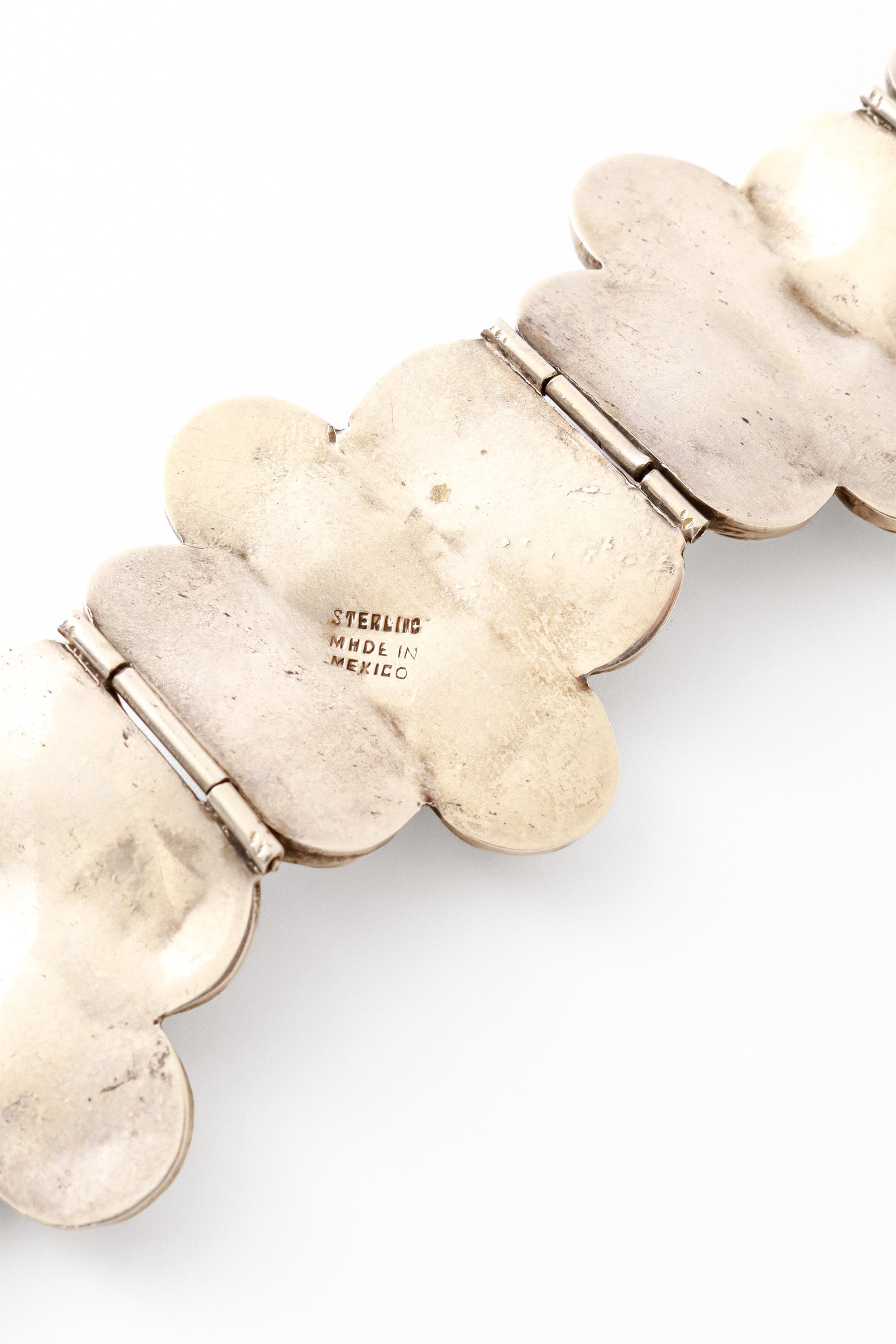 Sterling Rosette Bracelet sterling Made in Mexico stamp @ Recess LA