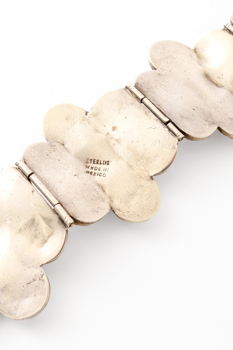 Sterling Rosette Bracelet sterling Made in Mexico stamp @ Recess LA