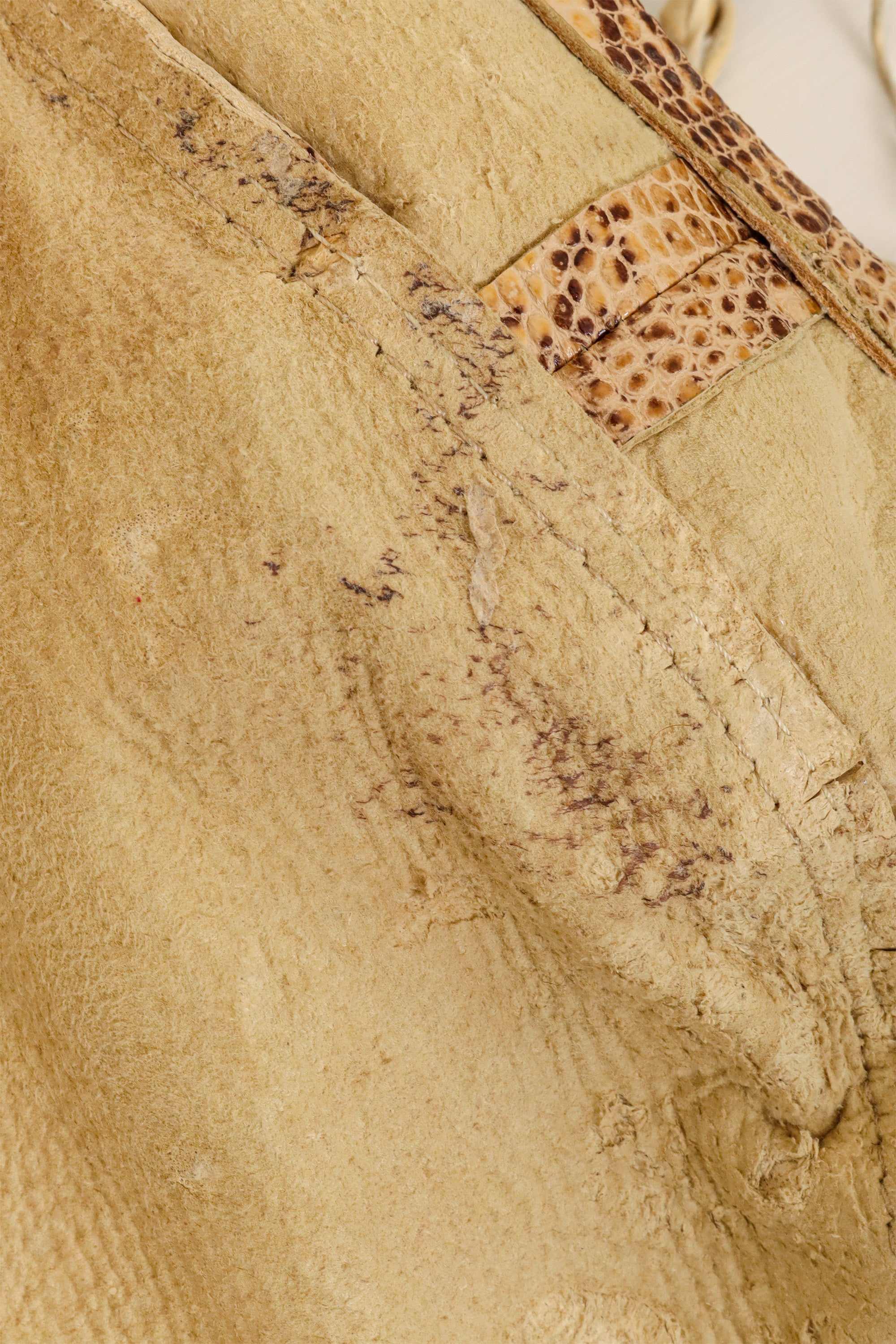 Vintage Burray Olsen Fringe Beaded Halter Top stains @ Recess LA