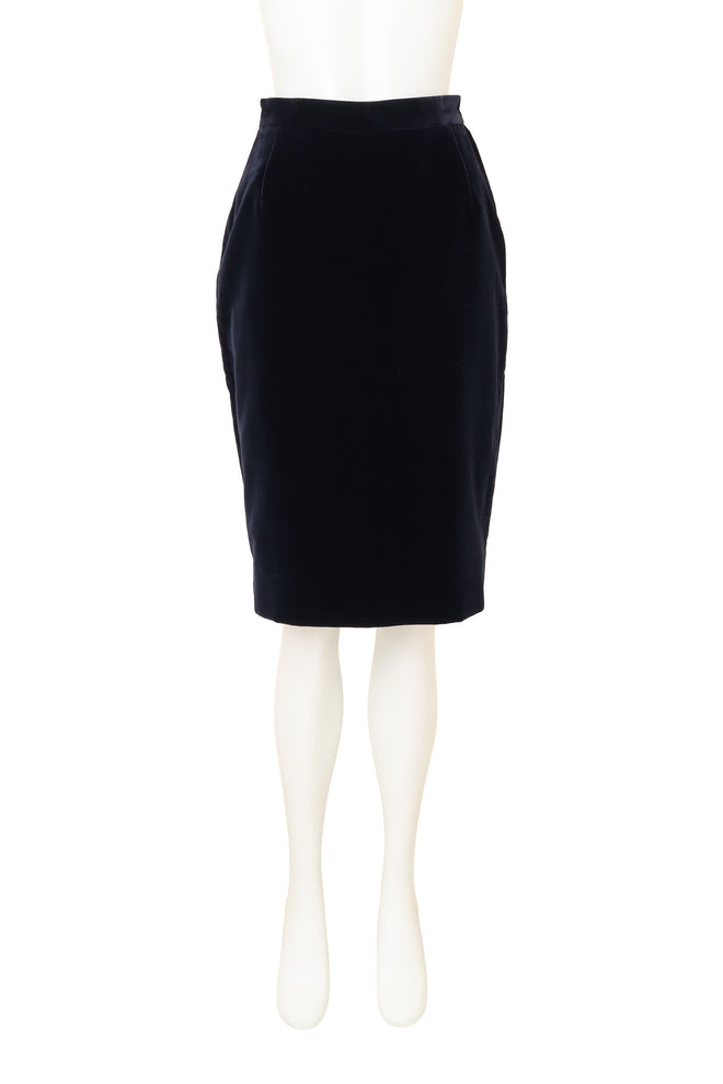 Vintage Vivienne Westwood Velvet Skirt Suit Set skirt front @ Recess LA 