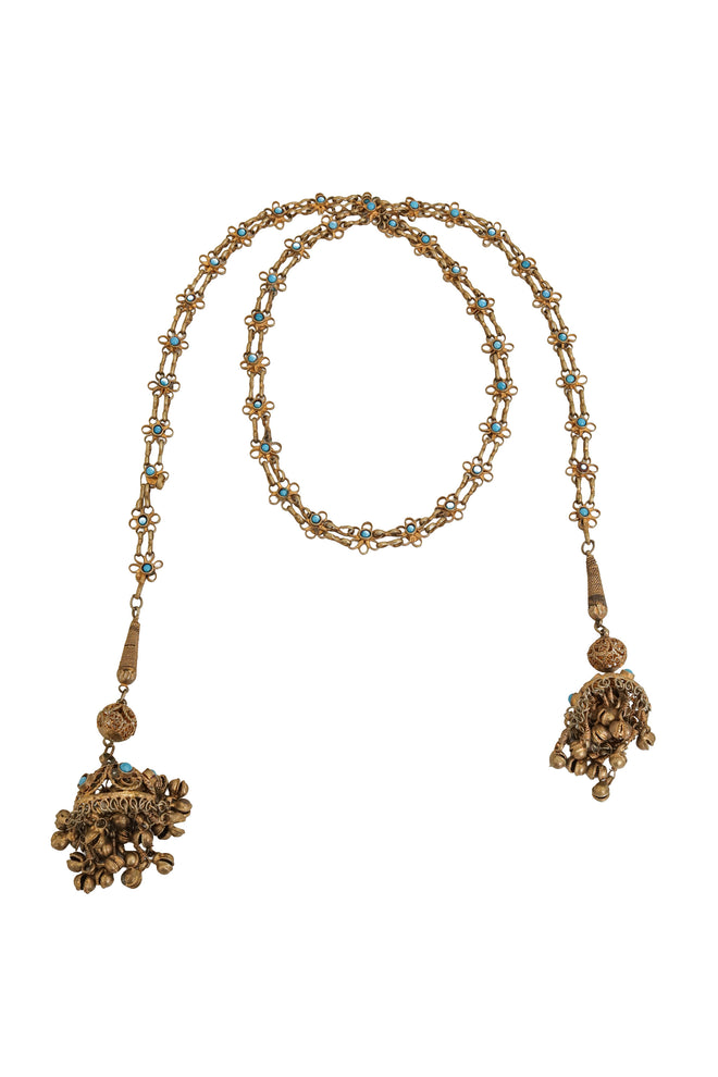 Bell Tassel Lariat Chain Necklace Belt @ Recess LA