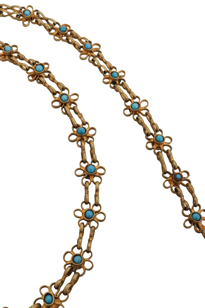 Bell Tassel Lariat Chain Necklace Belt chain close @ Recess LA