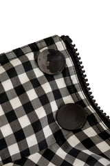 Burberry 2020 S/S Gingham Ruffle Rain Coat buttons @ Recess LA 