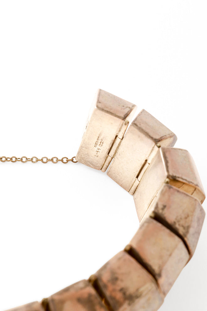 Sterling Articulated Cuff Bracelet signature @ Recess LA