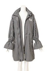 Burberry 2020 S/S Gingham Ruffle Rain Coat open @ Recess LA 