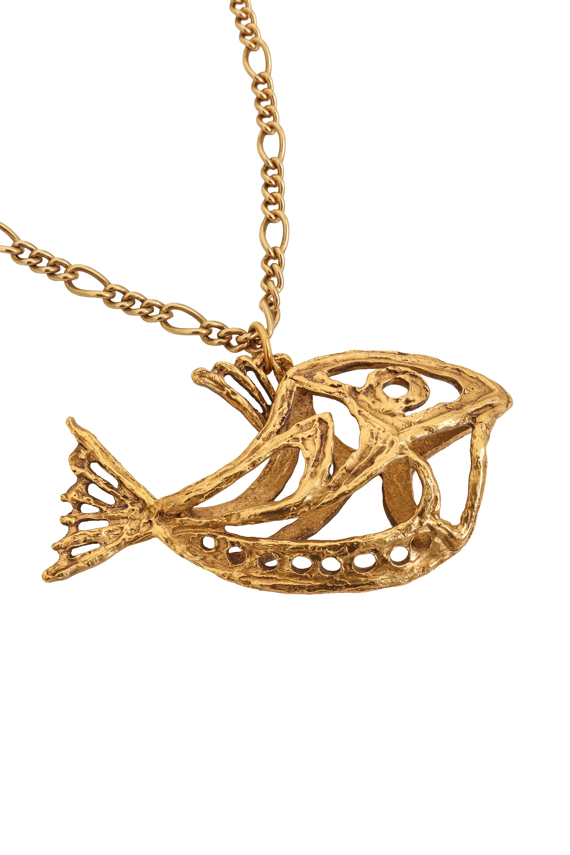 Fish Pendant Necklace by Alva Museum pendant @ Recess LA