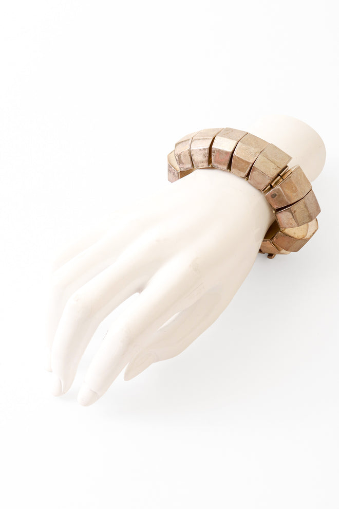 Sterling Articulated Cuff Bracelet on mannequin hand @ Recess LA