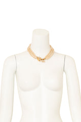 Snake Clasp Pearl Necklace by Rose Benedetti on mannequin @ Recess LA