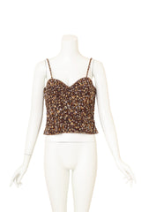 Vintage Emanuel Ungaro Bustier Tank & Jacket Set tank front @ Recess LA 