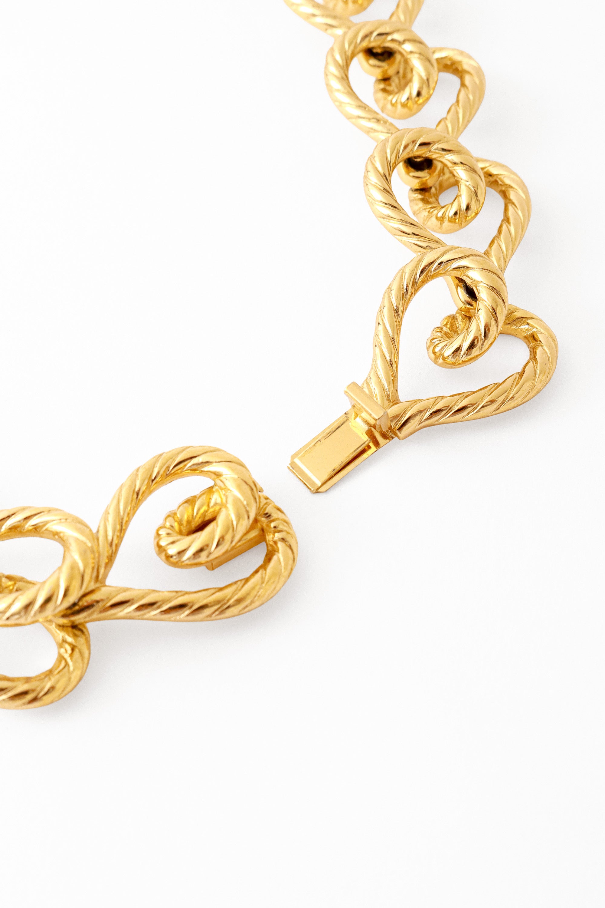 heart collar necklace by Christian Dior clasp @ Recess LA