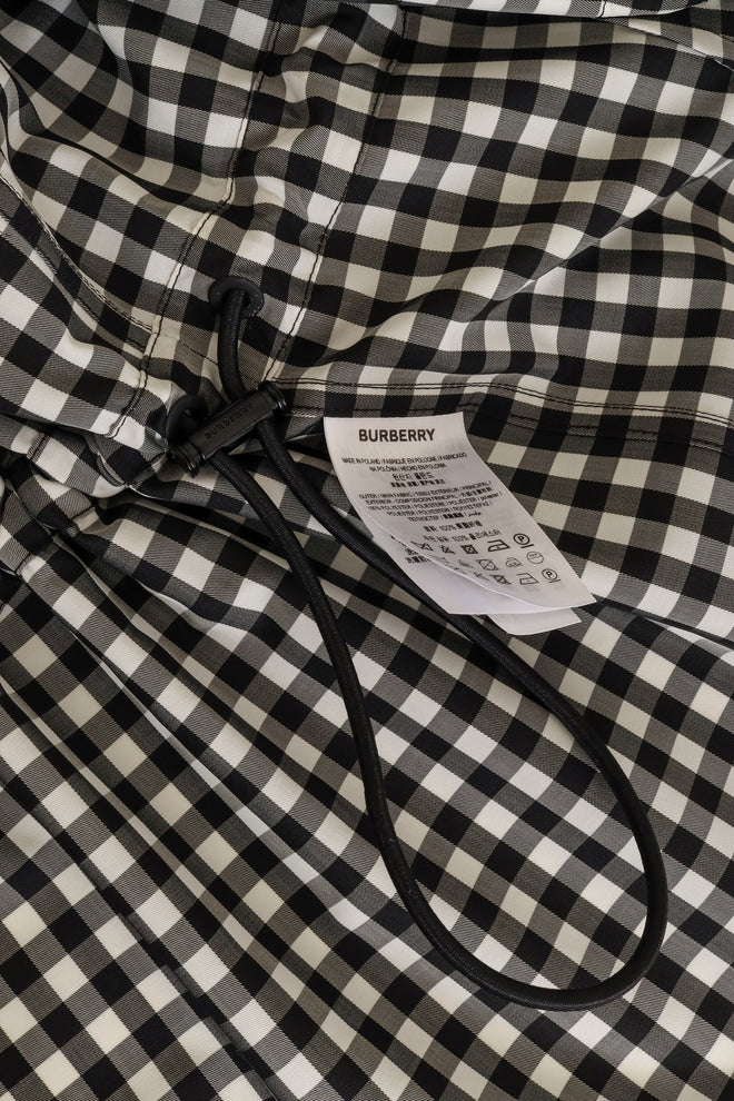 Burberry 2020 S/S Gingham Ruffle Rain Coat tag 2 @ Recess LA 