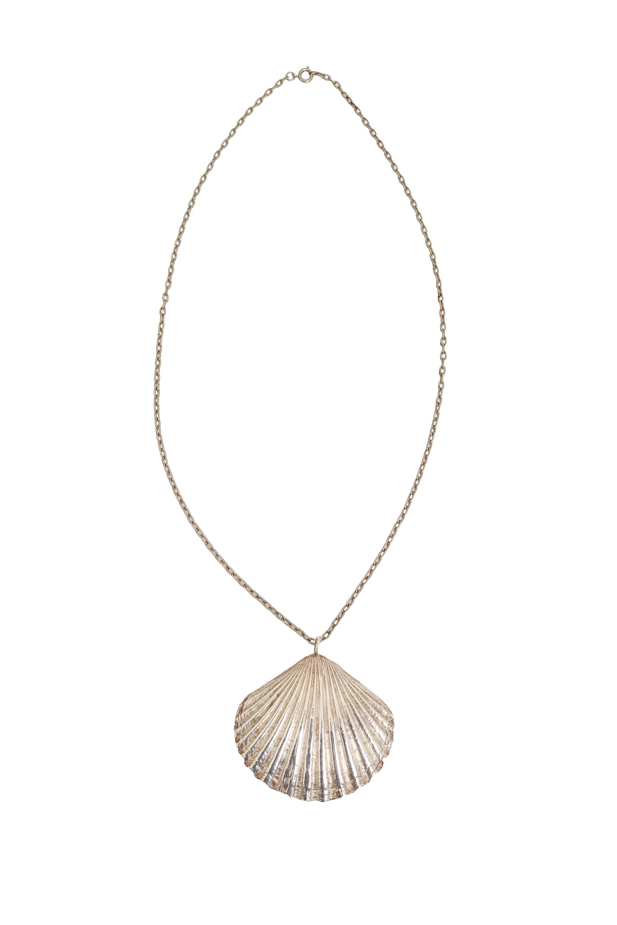 Sterling Scallop Shell Necklace @ Recess LA