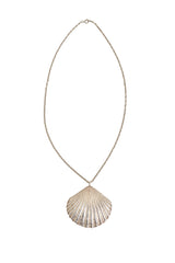 Sterling Scallop Shell Necklace @ Recess LA