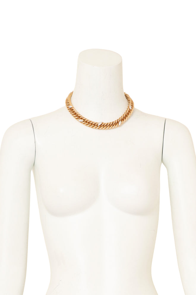 Crystal Chain Collar by Bijoux Cascio on mannequin @ Recess LA