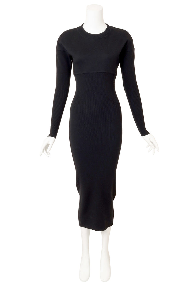 Alaia Ribbed Wool Knit Midi Dress on mannequin @ Recess LA 