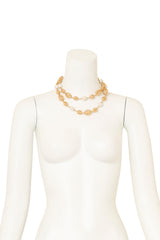 Pearl Egg Link Necklace by St. John wrapped twice on mannequin @ Recess LA
