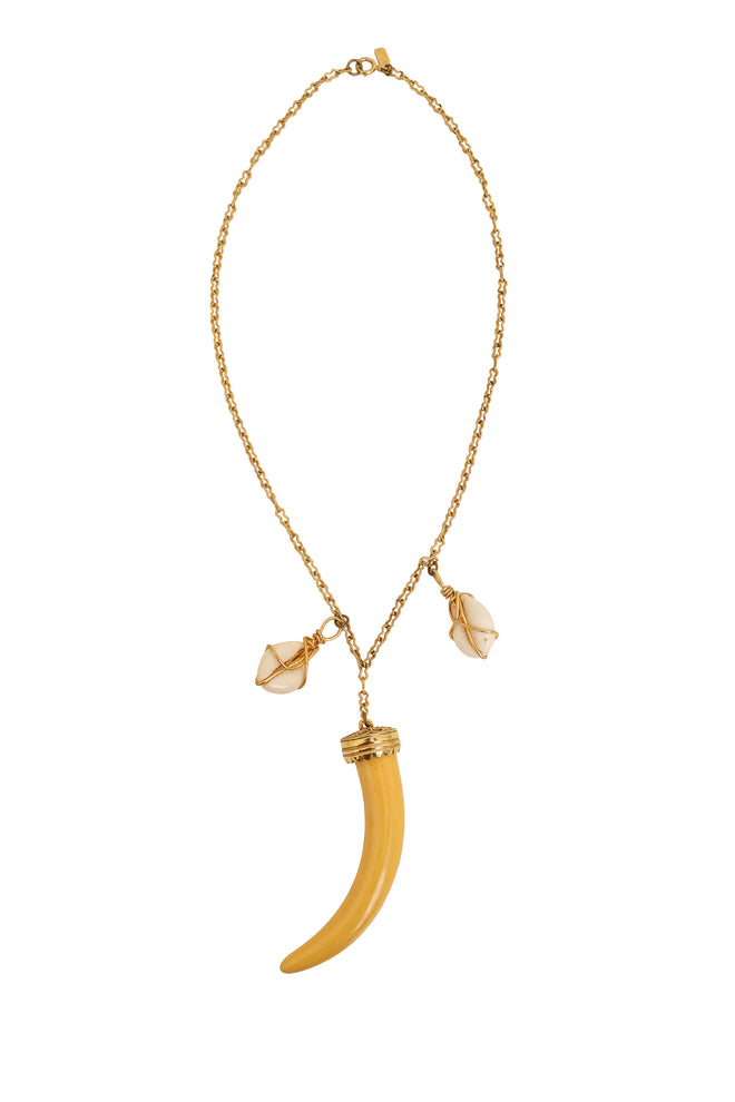 Horn Cowrie Necklace by Kenneth Lane @ Recess LA