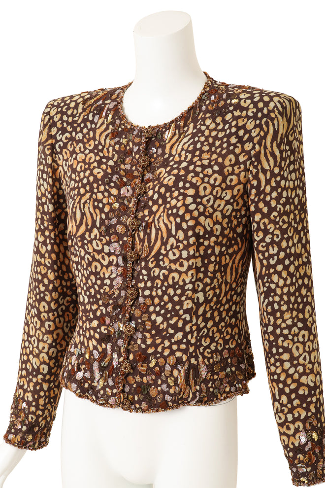 Vintage Emanuel Ungaro Bustier Tank & Jacket Set close up @ Recess LA 