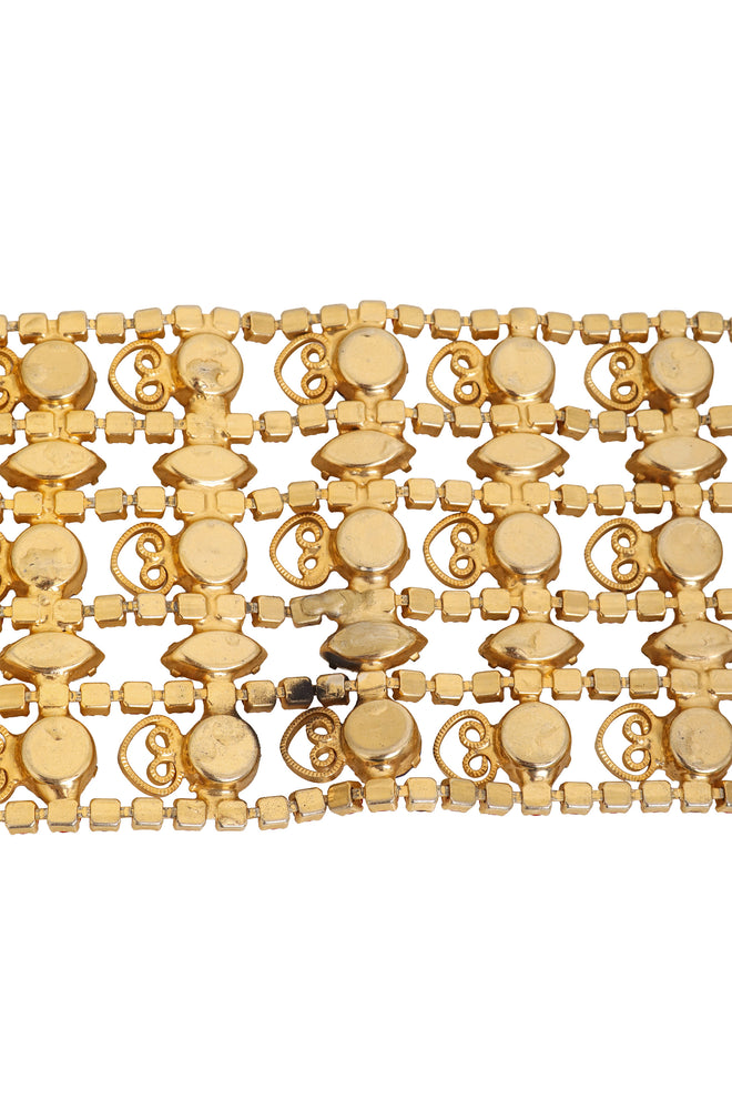 Vintage Wide Crystal Filigree Belt mark 2 @ Recess LA
