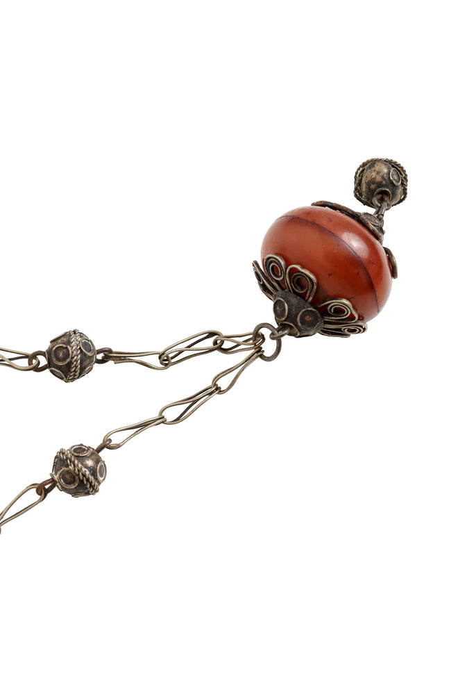 Ornate Lantern Bead Necklace center pendant @ Recess LA