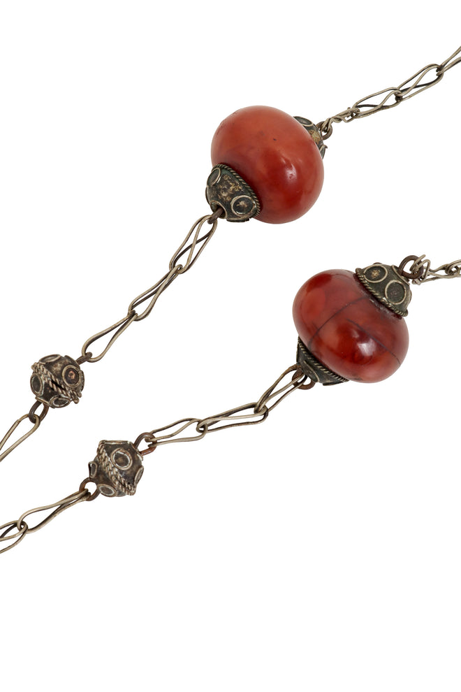 Ornate Lantern Bead Necklace close @ Recess LA
