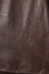 Vintage Alan Austin Leather Fur Ruffle Tiered Trench scratch 1 @ Recess LA