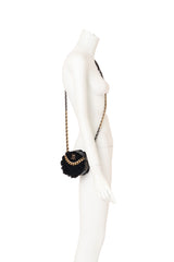 Chanel Shearling Round Vanity Bag on mannequin @ Recess LA