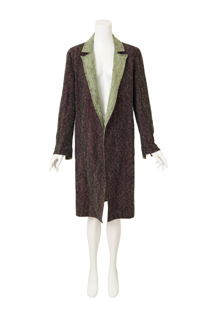 Vintage Fendi Two Tone Trench Duster Jacket open @ Recess LA 