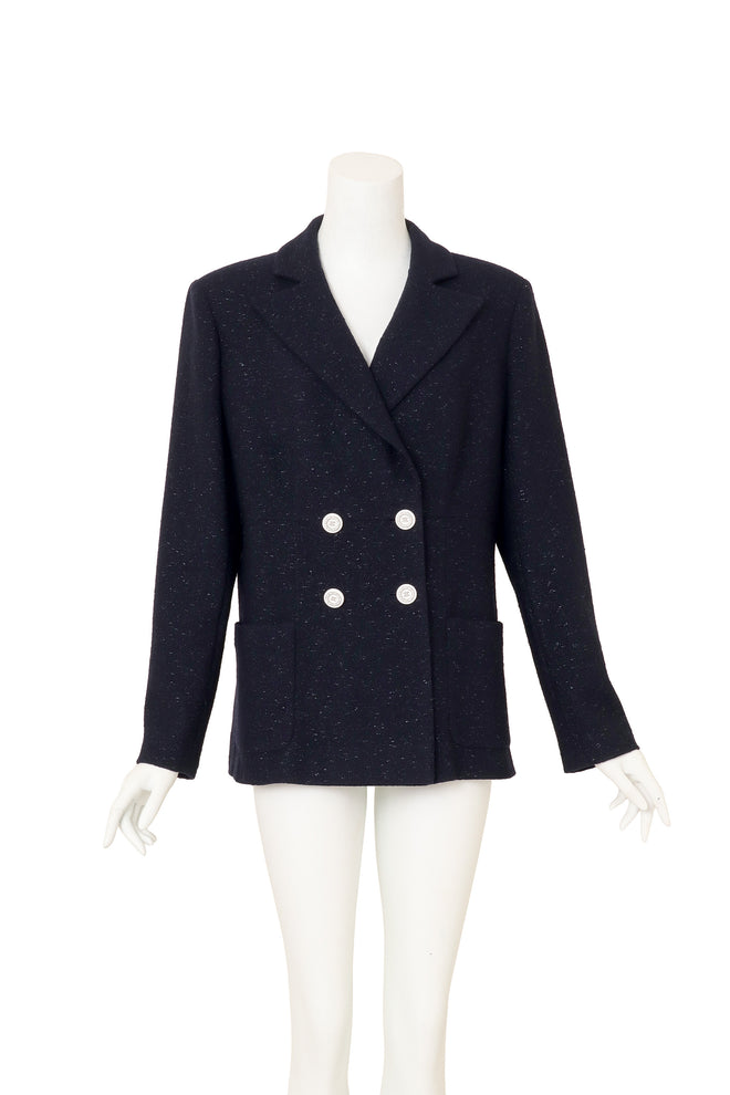 2019C Lamé Tweed Blazer by Chanel on mannequin @ Recess LA