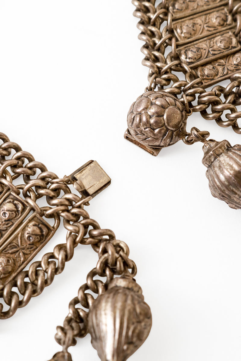 Filigree Bar Chain Dangle Collar clasp open @ Recess LA 