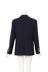 2019C Lamé Tweed Blazer by Chanel on mannequin back @ Recess LA