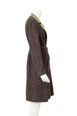Vintage Fendi Two Tone Trench Duster Jacket side @ Recess LA 