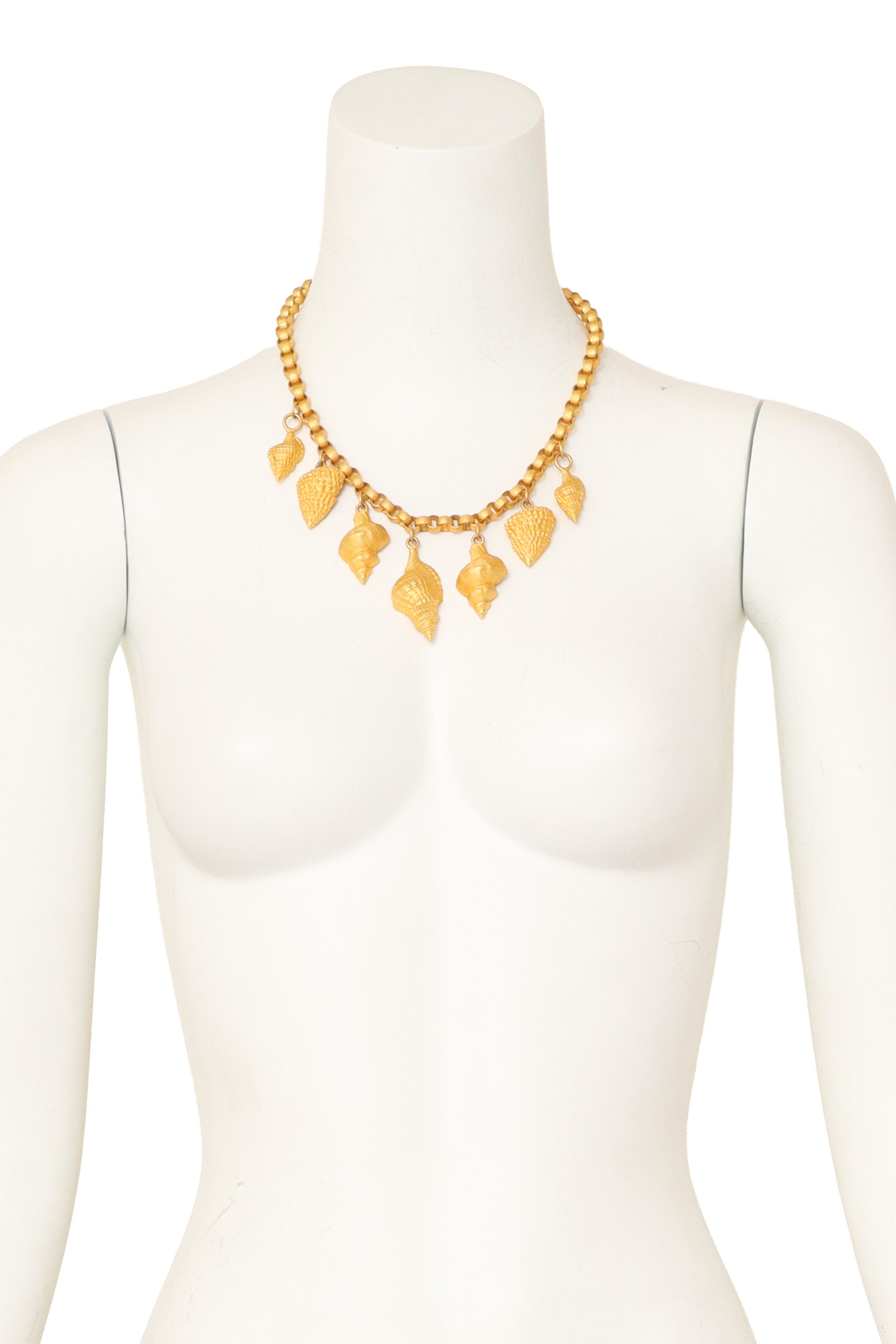 Seashell Charm Collar Necklace on mannequin @ Recess LA 