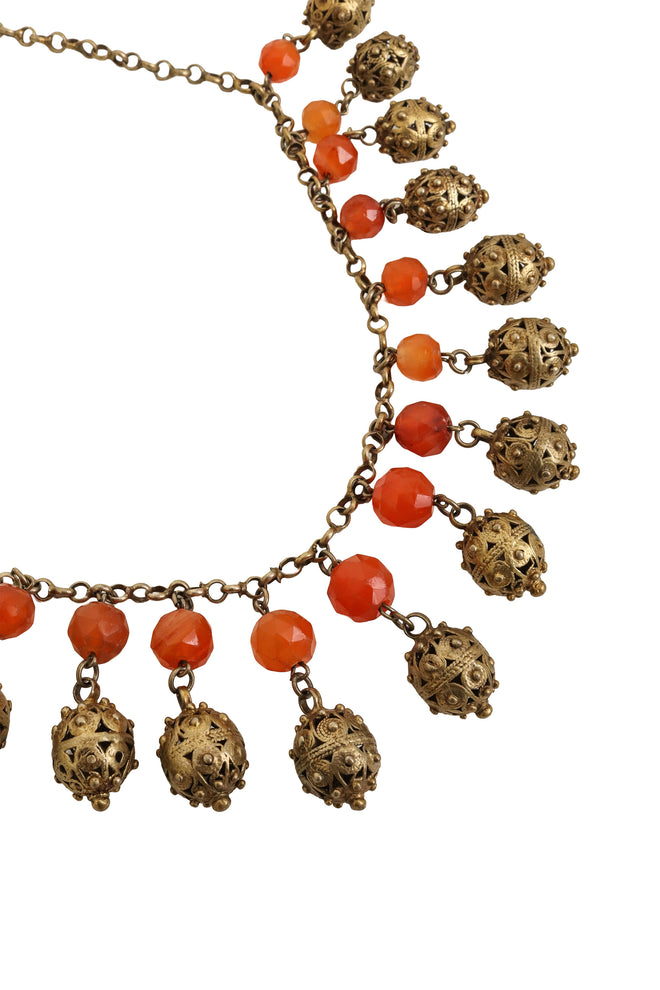 Filigree Ball Charm Collar close @ Recess LA