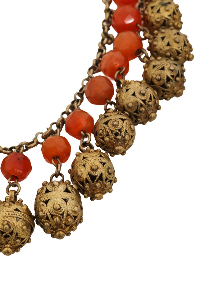 Filigree Ball Charm Collar charm scuff @ Recess LA