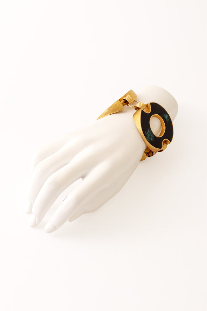 Marled enamel vintage bracelet on mannequin hand @ Recess LA
