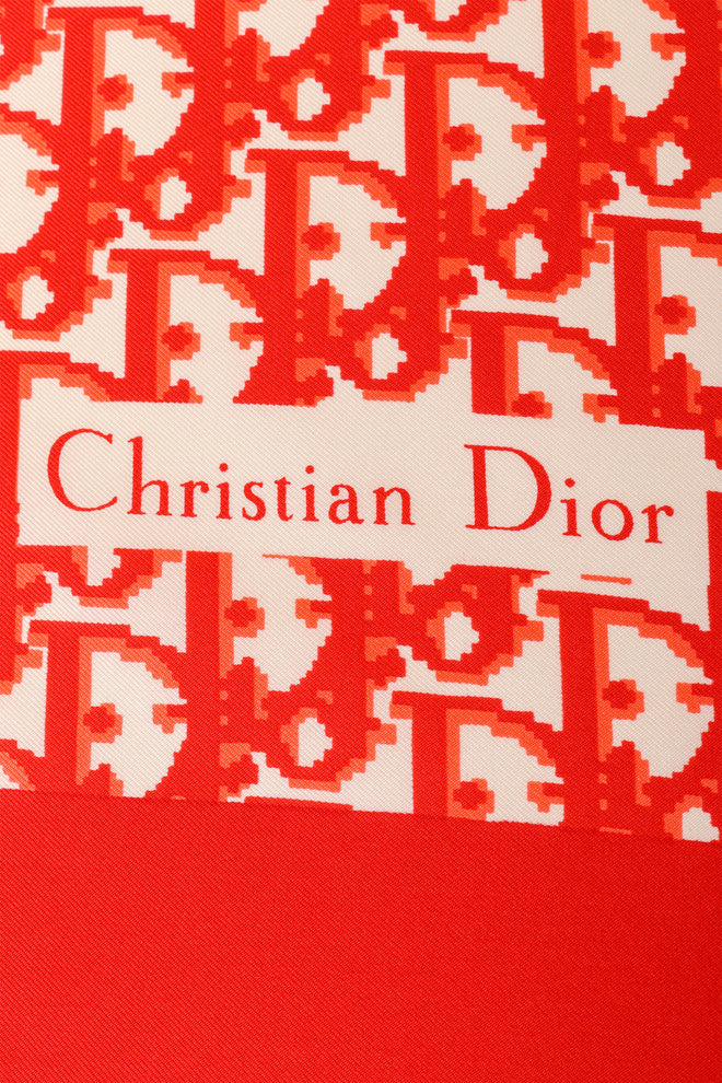 Christian Dior Oblique Monogram Scarf logo @ Recess LA 