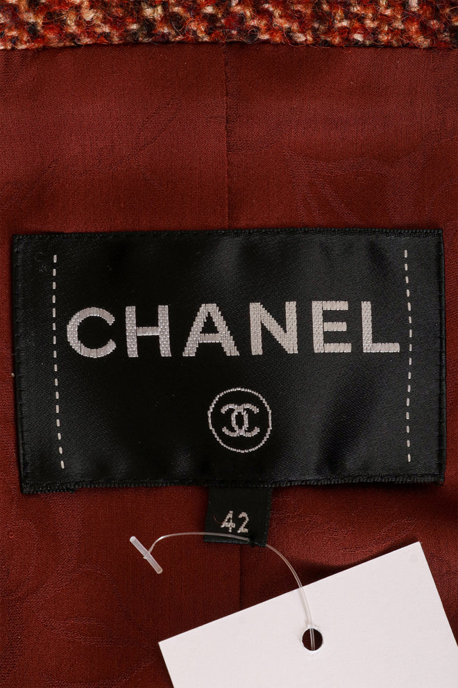 2018 F/W Tweed Hex Button Jacket by Chanel label