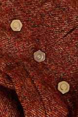 2018 F/W Tweed Hex Button Jacket by Chanel closeup @ Recess LA