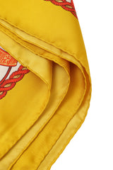 Vintage Salvatore Ferragamo History Of Shoes Silk Scarf edges @ Recess LA