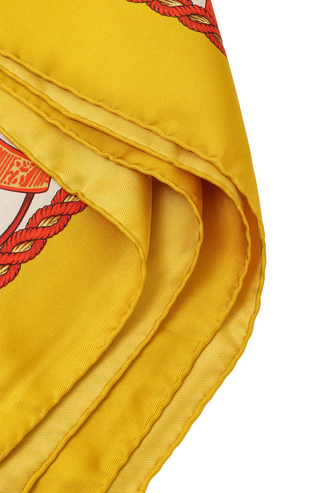 Vintage Salvatore Ferragamo History Of Shoes Silk Scarf edges @ Recess LA